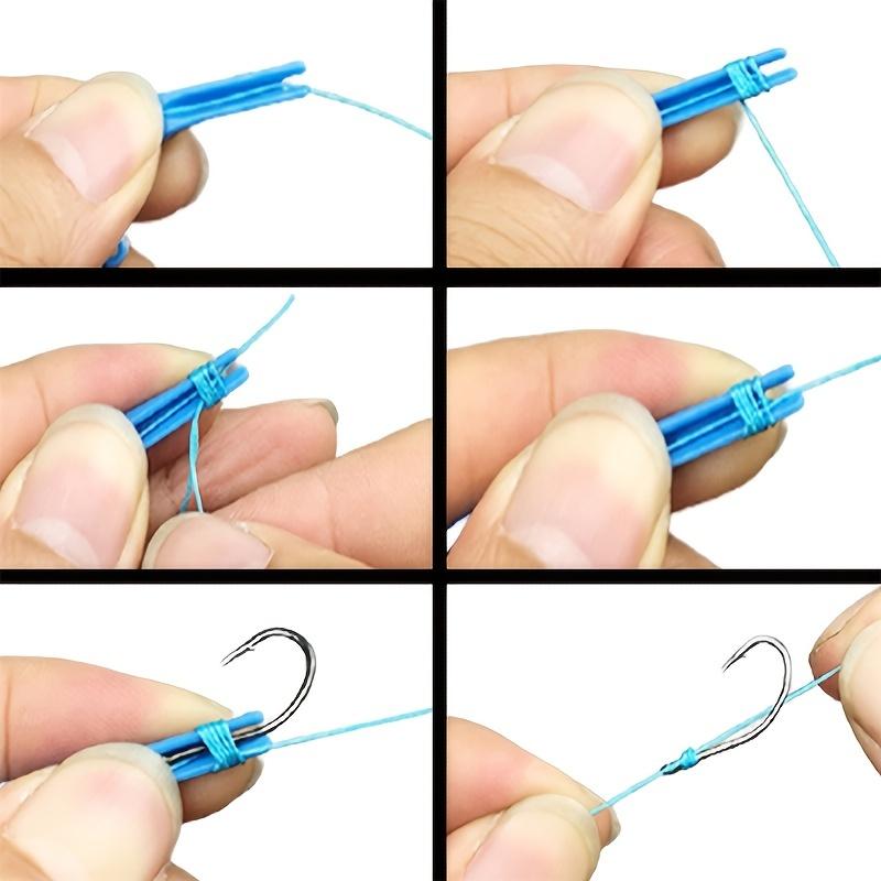 Fishing Knot Tool - 3-in-1 Extractor, Hook Remover, and Loop Tying Device - Quick & Easy To Use - Random Colors