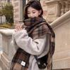 Korean Imitation Cashmere Plaid Scarf for Women - Thick, Warm, Versatile Autumn/Winter Fashion