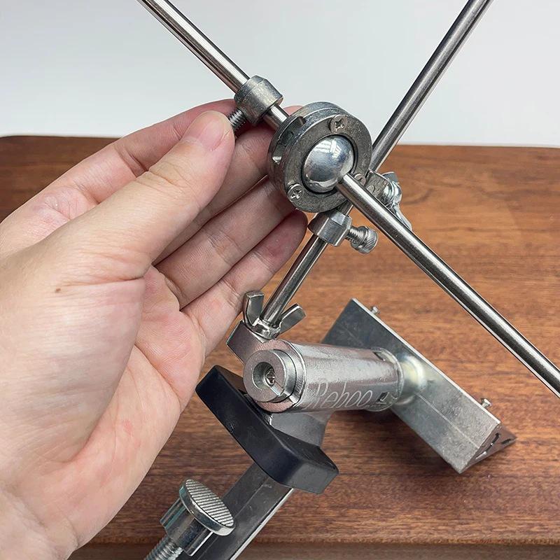 Ruihe Rehoo Металлический держатель для заточки ножей с фиксированным углом, вращающийся на 360°, RH006