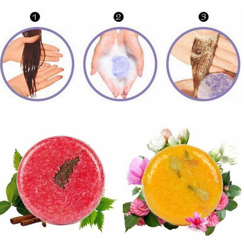 Anti-Dandruff Moisturizing Hair Soap Fragrance Smooth Solid Shampoo