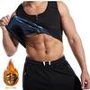 Men Sauna Suit Waist Trainer Body Shaper Compression Shirts Workout Sweat Tank Tops Vest Shapewear Exercise Slimming Undershirt Fat Burning Underwear