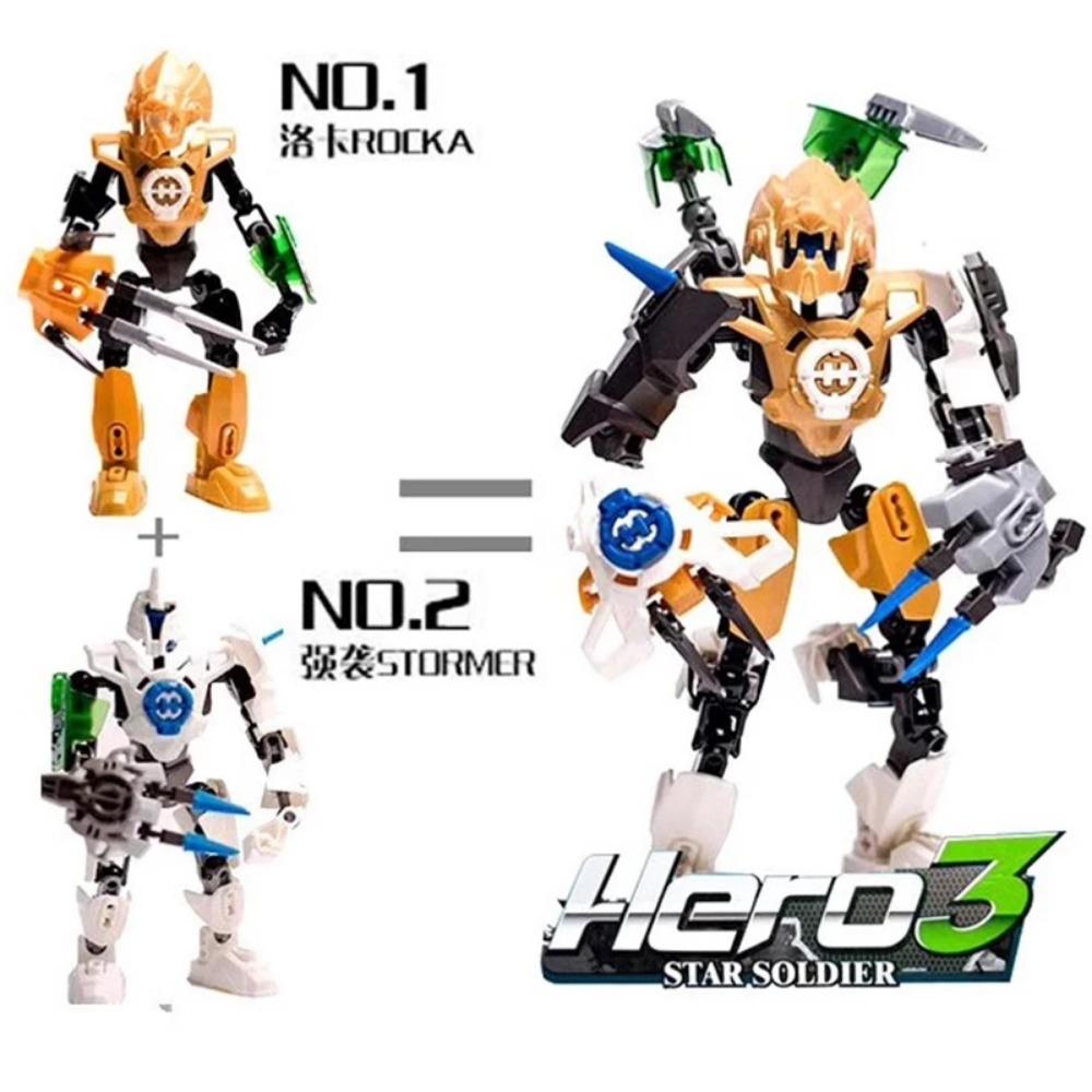 New Hero Factory 5.0 Star Warrior Building Blocks 2IN1 Combined Robot Mech EVO Furno Bulk Bricks Toys For Boys Kids Xmas Gifts