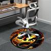 1pc Dragon Art Chair Carpet for Office Non-Slip, Machine Washable Rug for Office, Room - Holiday Decor, Machine Made yy251016096