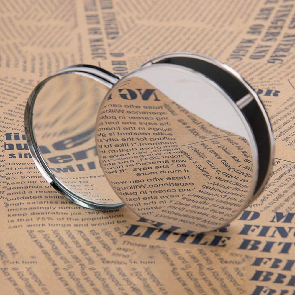 Folding Design 20X Handheld Magnifier Portable 20X Folding Round Magnifier Rotatable Earthquake-proof Pocket Handheld Magnifier