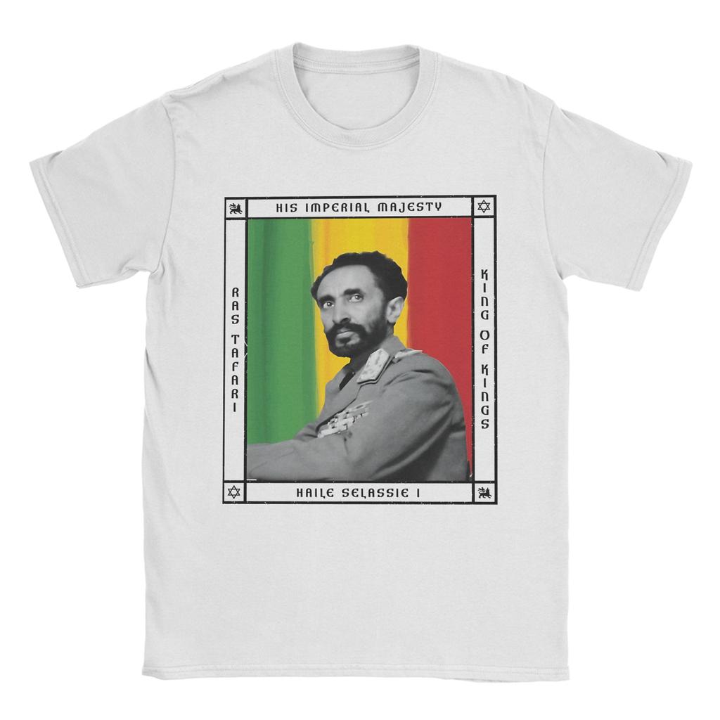 Awesome His Imperial Majesty Haile Selassie I King Of Kings TShirts for Unisex Crewneck T Shirts Short Sleeve Tees Clothing