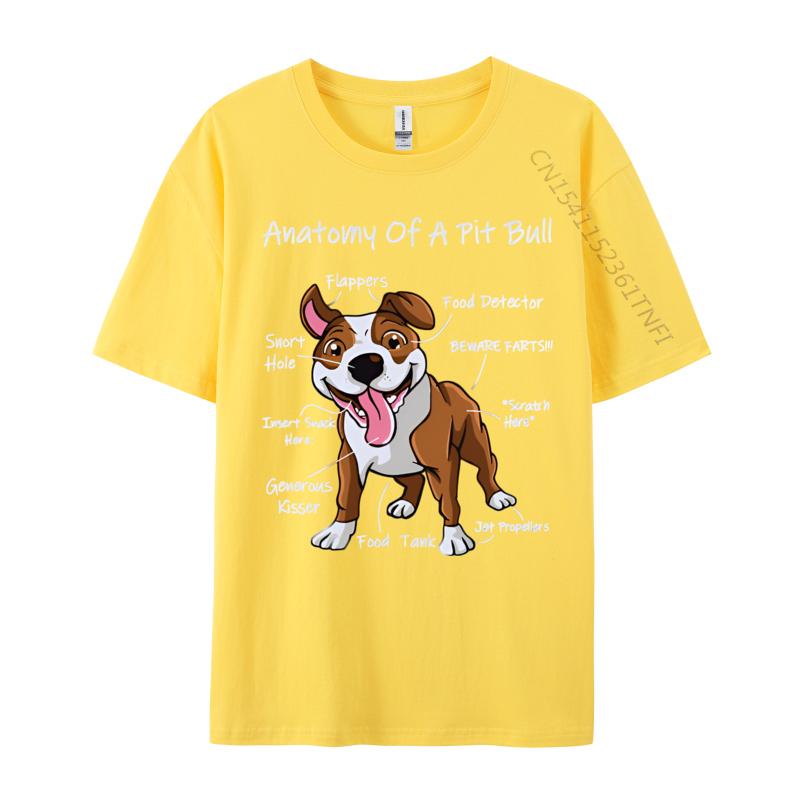 Anatomy Of A Pitbull Vintage Tshirt Black Cosie T Shirts for Men Cotton Tops Shirts Hip Hop Prevalent 3d Printed T Shirts