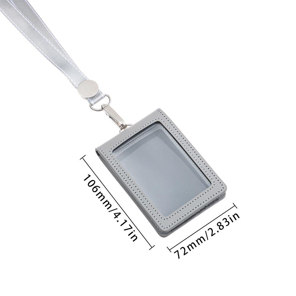 Кожаные двойные катушки для карт, зажим для ремня, держатель для бейджа, шнурок для удостоверения личности, зажим для брелока с именем