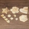PATIKIL 80mm Wooden Hearts, 50 Pack Unfinished Wood Hearts Blank Wooden Cutouts Ornaments Natural Wood Pieces for Christmas Party Craft Projects