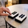 Novelty Piano Stress Clicker Keychain 5-key Press Piano Key Fidget Figurine  Backpack