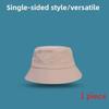 Простая шляпа рыбака однотонная и с двусторонним дизайном для повседневной носки
