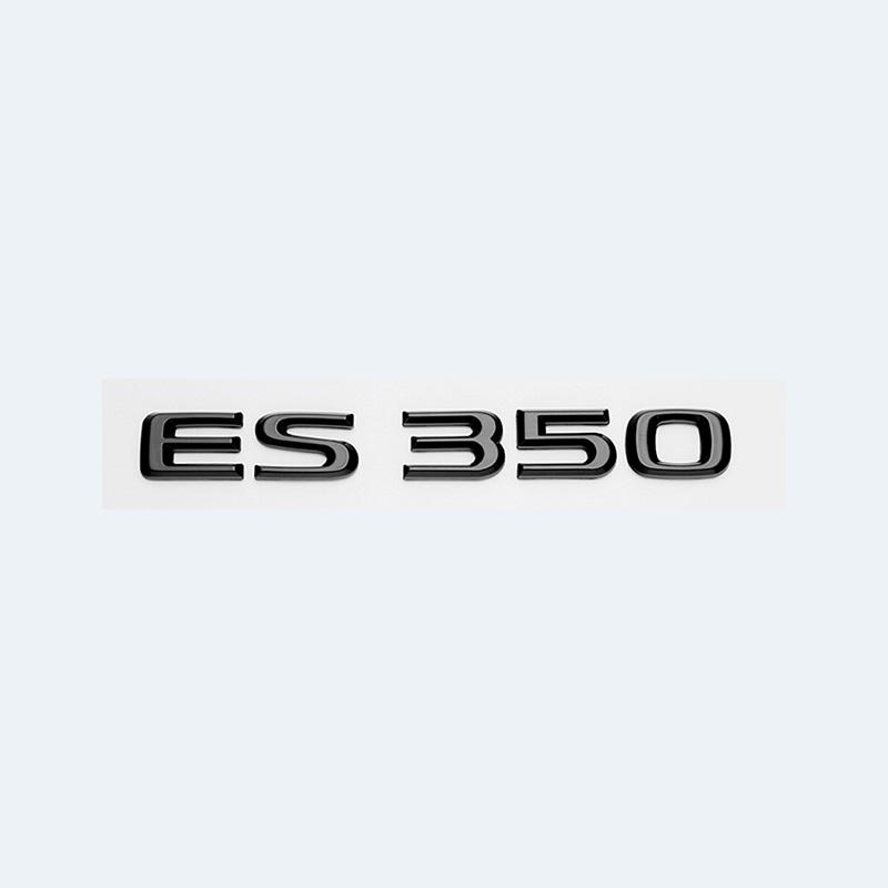ABS Letters ES200 ES240 ES250 ES300h ES350 Glossy Black Emblem Car Trunk Badge Modified Upgraded Sticker for Lexus ES Series VH6