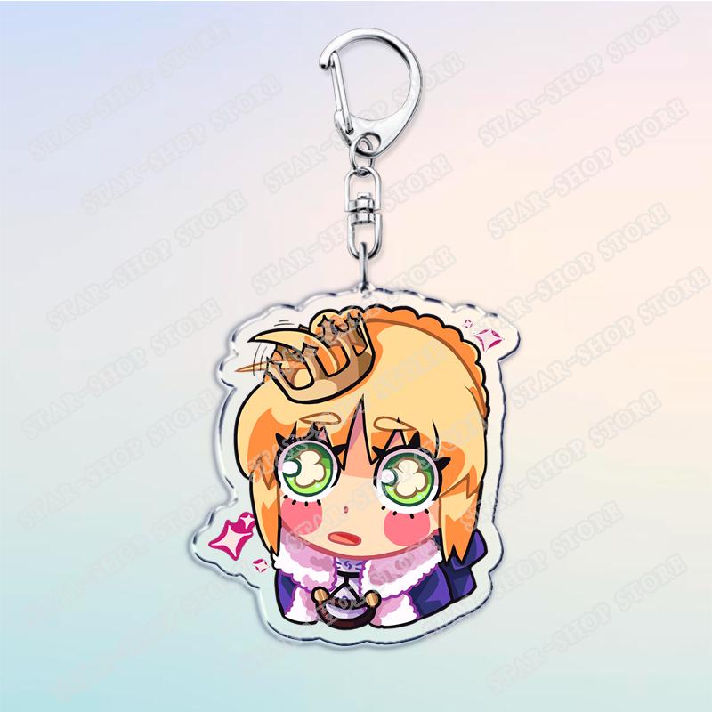 Горячие Ключницы для Аксессуаров из Манги и Игр Брелок для Сумки Fate Grand Order Saber Alter Zero Кольцо Подарки для Фанатов Брелки