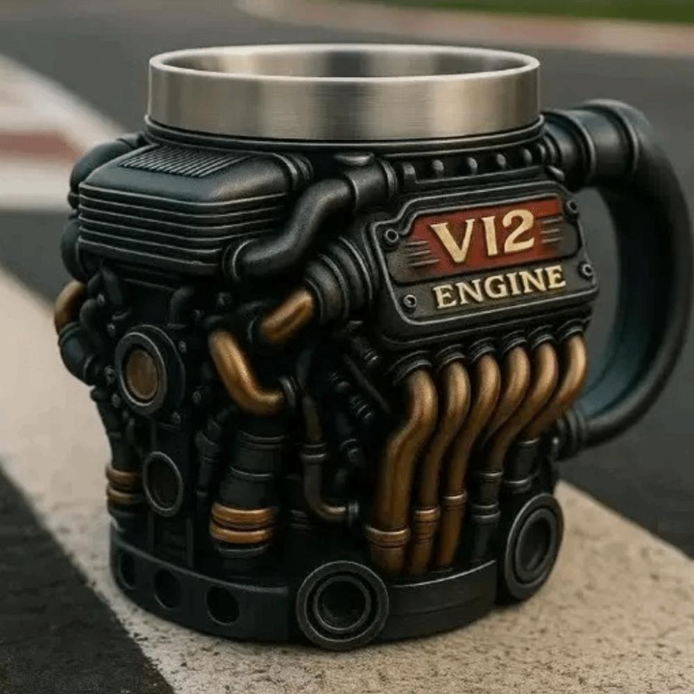 Термокружка из нержавеющей стали с двойными стенками Ретро кружки для чая Автомобильная кружка Кружка для воды Отцы