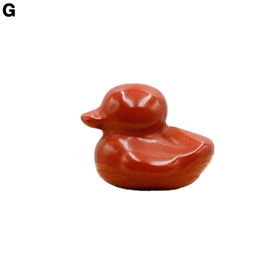 Искусственный кристалл агат камень фигурки уток миниатюрная резьба модель животного ландшафтный орнамент