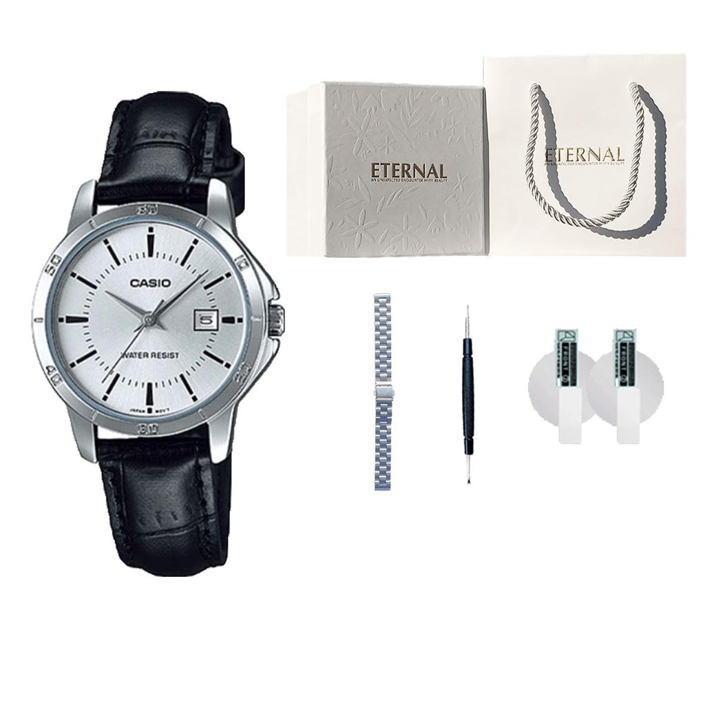 Casio Женские часы стандартной серии Серебристые LTP-V004L-7A LTP-V004L-7A