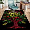 Reggae Polyester Carpet, Soft Indoor Mat for Office Chair, Living Room, Computer Desk - Decorative Home Office Rug Design