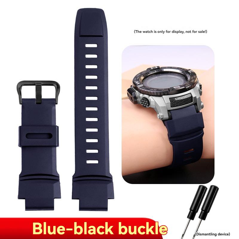 Для Casio PROTREK PRG-260/270/550/250 Силиконовый ремешок для часов PRW-3500/2500/5100 Специальный интерфейс резиновый ремешок Черный мужской Браслет