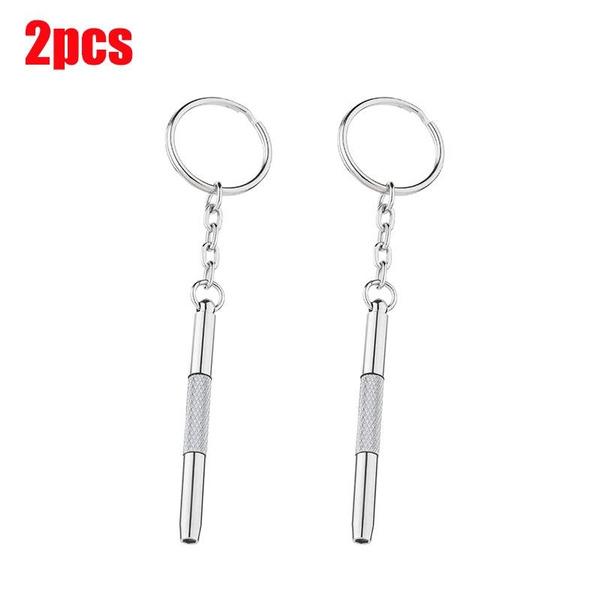 Новая стальная отвертка для очков, отвертка для очков, комплект для ремонта часов с брелком, портативные ручные инструменты, прецизионные отвертки, инструменты