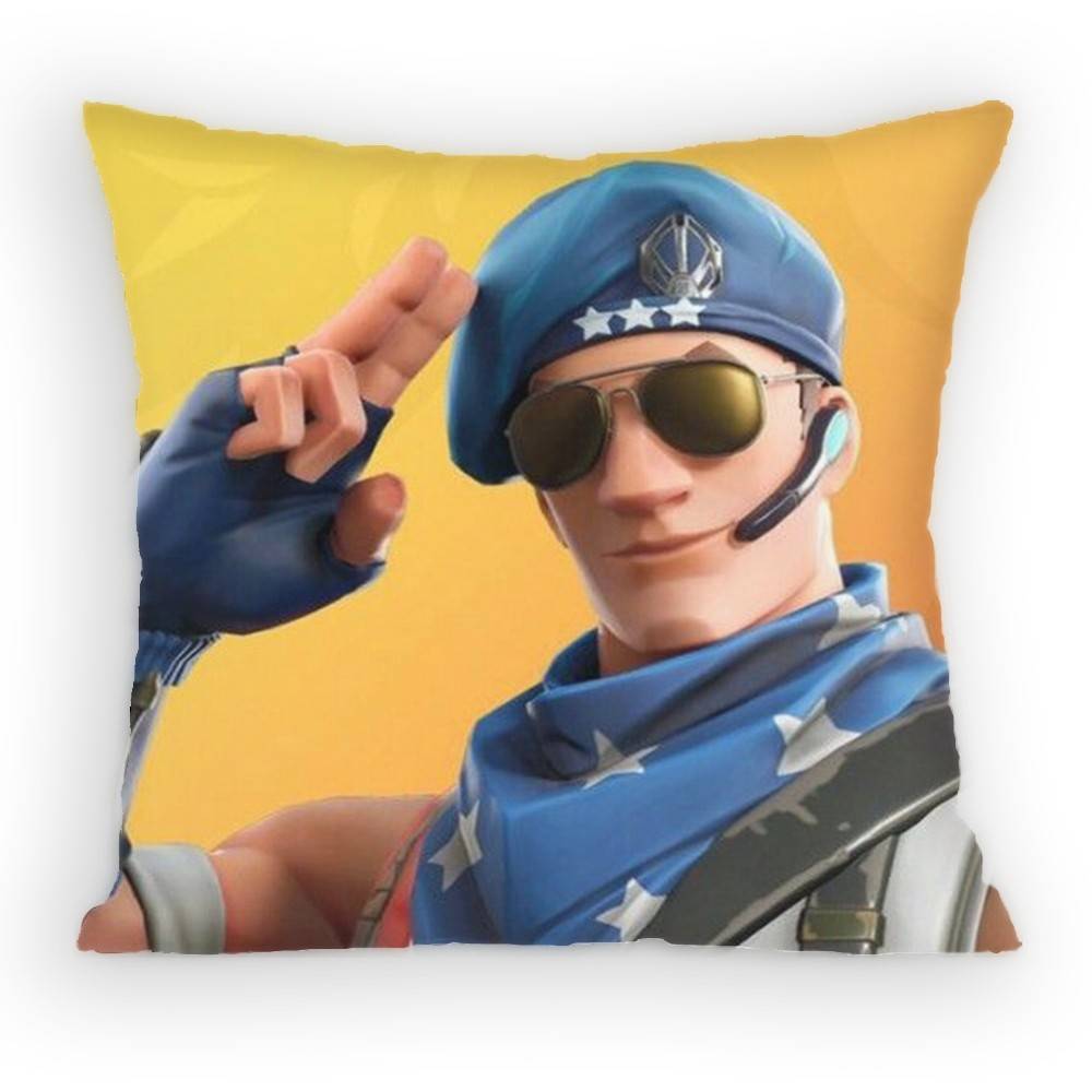 Game Character Fortnite Jonesy Pillow Case Sofa Living Room for Bedroom car Headboard Backrest Cushion Square Cushion Nap Time