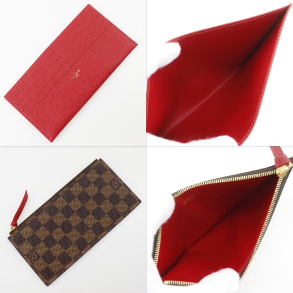 LOUIS VUITTON Pochette Felice Shoulder Bag N40492 2-way clutch Damier canvas Women Used