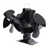 8 Blades Wood Stove Fan Aluminum Alloy Quiet Efficient Heat Powered Fireplace Fan with Magnetic