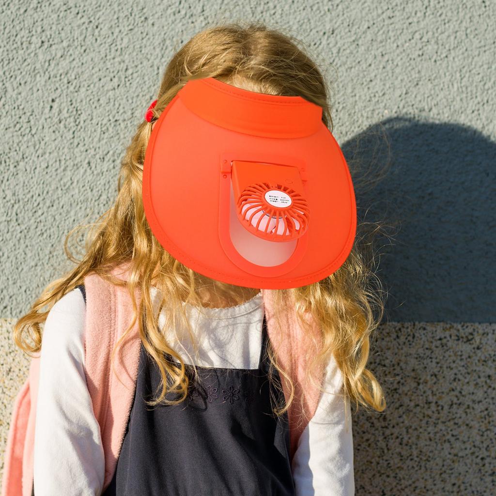 Детская кепка-веер от солнца, сочетающая в себе функции солнца и вентилятора/технология невидимого черного вентилятора/длительный срок службы батареи/легкий и портативный