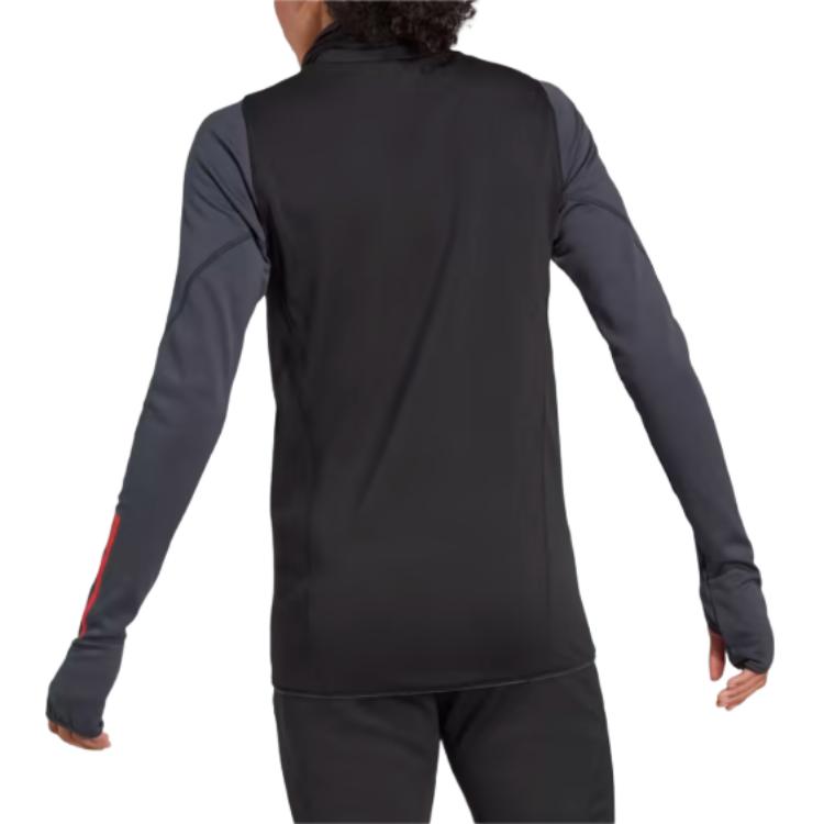 Adidas Belgium Cold.Rdy Tiro 23 Slim Fit Теплый пуловер с длинным рукавом Футболка женская топы Черный HT7120