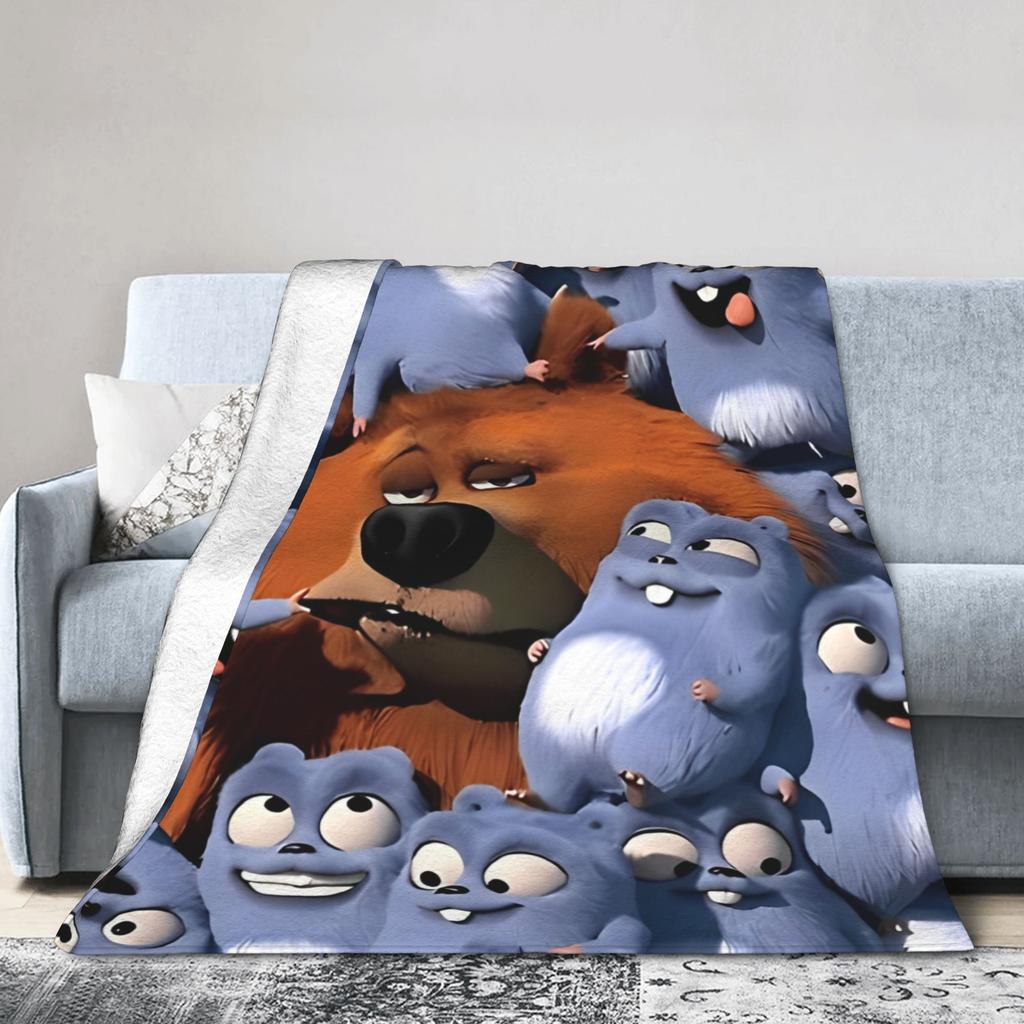 Grizzy and Lemmings Blanket Super Soft Warm Throw Blankets for Couch 50x60 Inch Multiple Sizes Bedding Throws