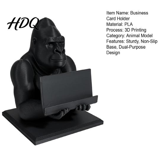 Современные Офисные Аксессуары для Мужчин 3D Печатный Держатель для Визиток Горилла Подставка для Телефона Крутой Настольный Уникальные Подарки Коллегам Органайзер Фигурка