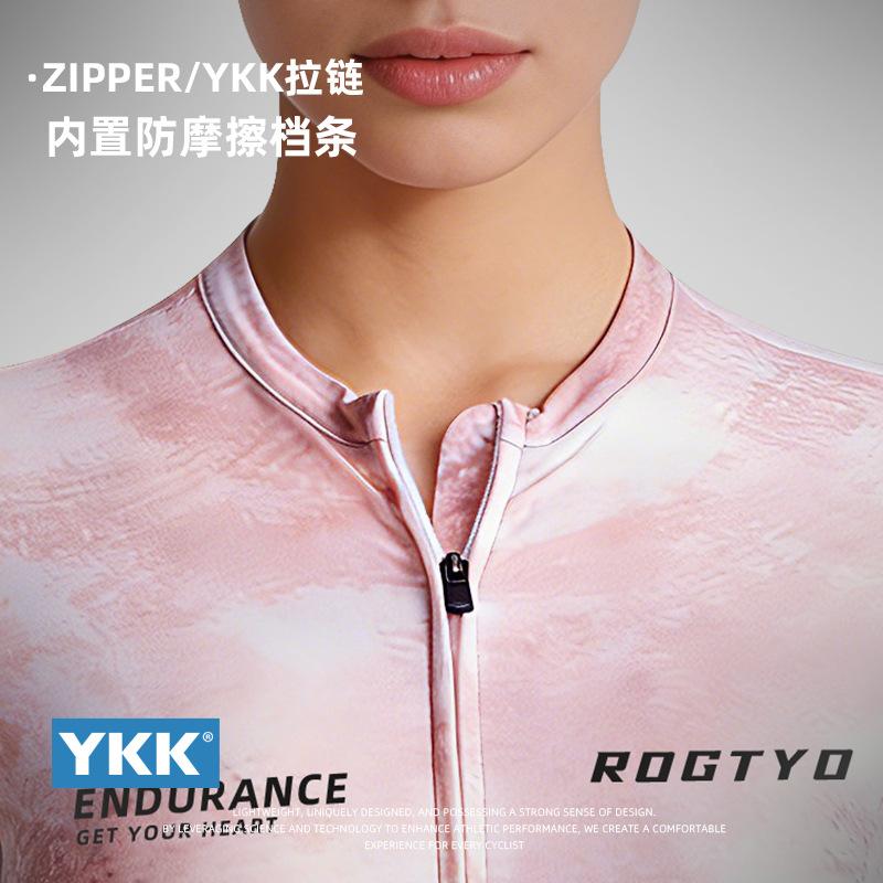 Mountain road bike women's cycling clothes spring and summer short-sleeved bicycle racing sports quick-drying long-sleeved bicycle top
