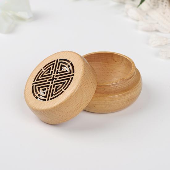 Деревянный ароматерапевтический диффузор, освежитель воздуха в машину, диффузор эфирных масел, круглая арома-ароматизатор, украшение для дома и офиса