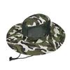 Outdoor Fishing Wide Brim Breathable Camouflage Sun Protection Hiking Cap Bucket Hat Sun Visor Hat