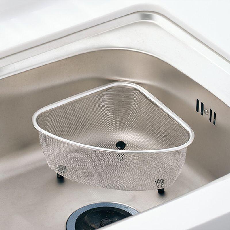 Reborn. J Sink Corner Triangle Basket S / Stainless Steel Food Waste Bin Strainer Drain Net