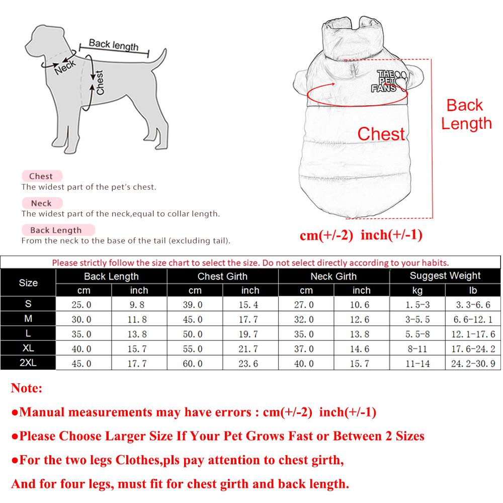 Waterproof Dog Jacket Winter Reversible Pet Clothes For Small Medium Dogs Cat Cozy Warm Yorkie French Bulldog Coat Puppy Outfits