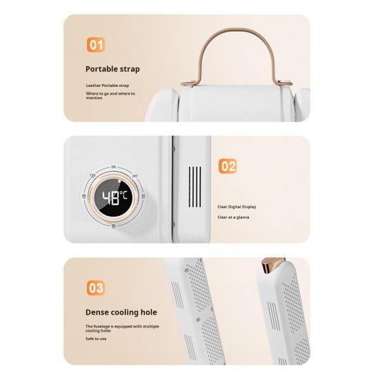 Сушилка для сухой и мокрой обуви с вентилятором, цифровым дисплеем, функцией таймера, низким уровнем шума, складной конструкцией, для использования в дороге, сушилка для обуви и ботинок