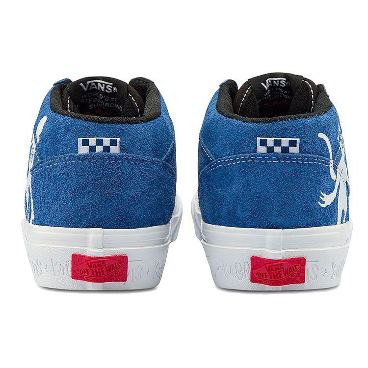 Vans Кеды Half Cab 92 Vcu Замшевые Повседневные Прочные Средней Высоты Для Скейтбординга Унисекс Синий VN0A4BW9APG