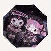 1pc Maid Kuromi & My Melody Pattern Automatic Umbrella is Fashionable and Good-Looking, a Portable 3-Fold Umbrella, Suitable for Travel and Daily Use,