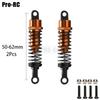 Alu Alloy Front 50-62mm & Rear 58-78mm Oil Shock Absorber 2Pcs or 4Pcs For RC Car 1:16 1:18 HSP Huanqi HPI HITOMO