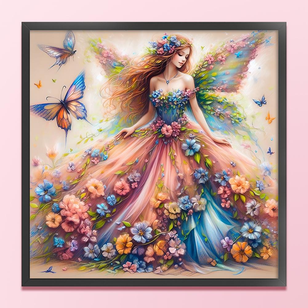 LF# Полная вышивка Эко-хлопковая нить 11CT Печатная Фея Набор для вышивки крестом Искусство