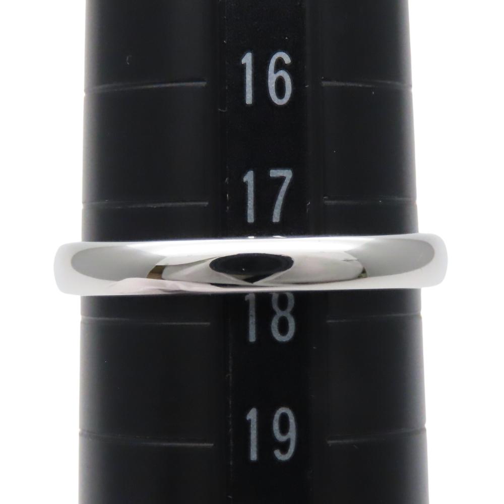 Used TIFFANY&Co. Ring Classic band EU#57.5 Pt950Platinum 4.8g Platinum simple