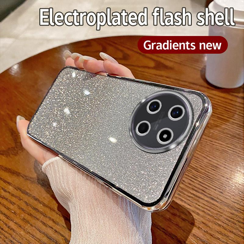 Для OPPO Realme 11 4G Чехол Realme 11 NFC 4G Чехол для телефона Блестящий блестящий силиконовый объектив камеры Мягкая задняя крышка