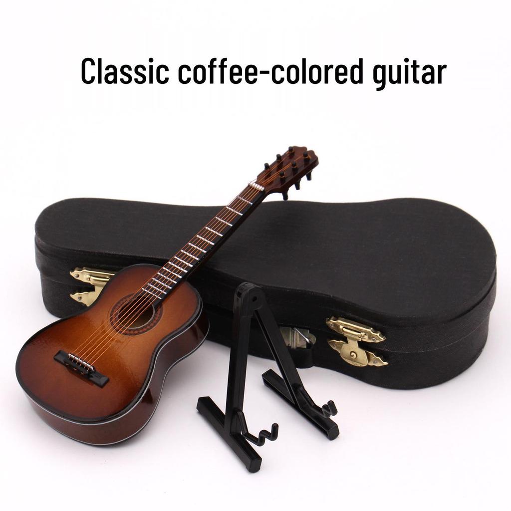 Миниатюрная фигурка классической гитары с вырезом - Народный кукольный инструмент для подарков на дни рождения, выпускные или Рождество для взрослых