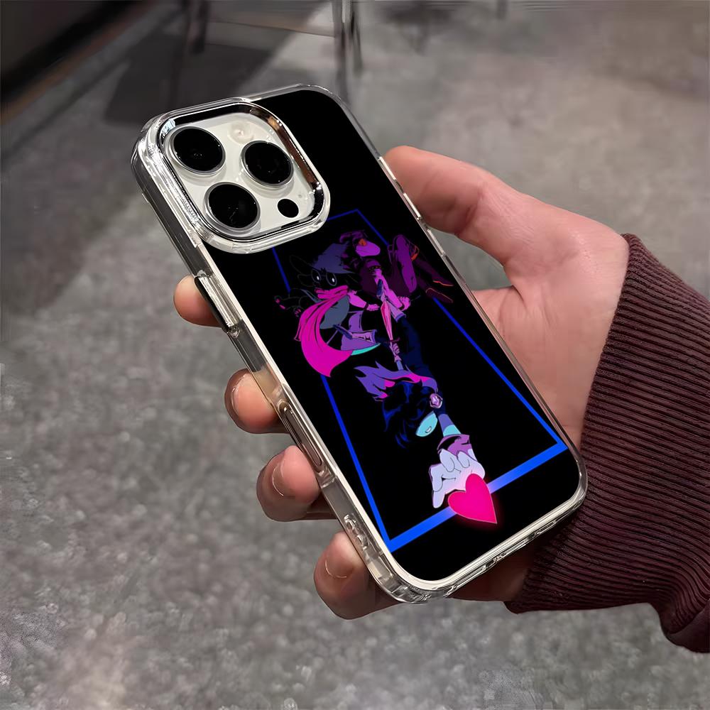Чехол для телефона D-D-Deltarune для IPhone 17 Air 16 E 15 14 13 12 11 Plus Pro Max Гальванизированный Прозрачный Мягкий Чехол