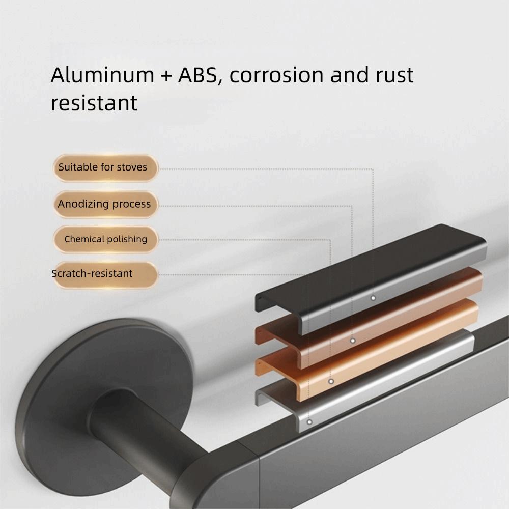 Aluminum Towel Pole Waterproof Towel Rail New Towel Rack Home Bathroom