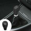 6 Speed Leather Gear Stick Shift Knob Head Lever Adapter Manual Replacement for BMW E34 E36 E38 E39 E46 E53 E60 E61