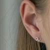 aora BASIC PRETZEL STUD EARRING #0014