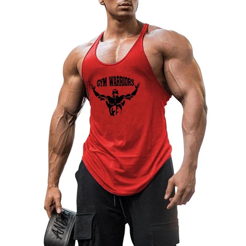 Muscleguys Мужские жилеты для бега, майки-стрингеры для бодибилдинга, спортивная одежда для зала, хлопковая майка без рукавов, летние спортивные майки, тренировочная майка