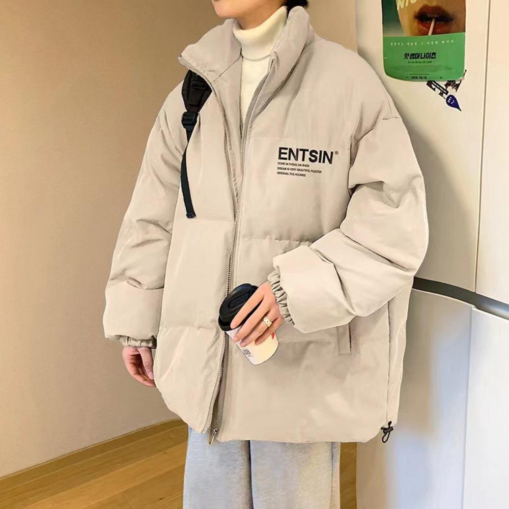 New American Large Size Down Cotton-padded Clothes Men's Winter Coats Ruffian Handsome High-end Cotton-padded Clothes Jacket High Street Trendy Brand