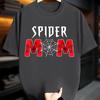 2026 new Spider Mom Web Print T Shirt Men Women Summer Cotton Oversized Tshirt Superhero Fan Gift High quality