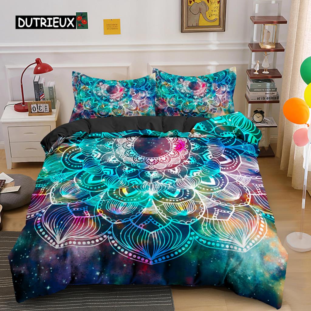 Комплект постельного белья Psychedelic Boho Luxury из 3 предметов с наволочкой King Duvet Cover Queen 2/3 шт. Полиэстеровое одеяло Cover Home Textile